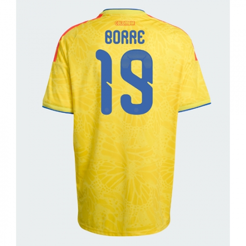 Billige Fotballdrakt Colombia Rafael Santos Borre #19 Replika Hjemmedrakt VM 2026 Kortermet Billige Fotballdrakt Colombia Rafael Santos Borre #19 Replika Hjemmedrakt VM 2026 Kortermet